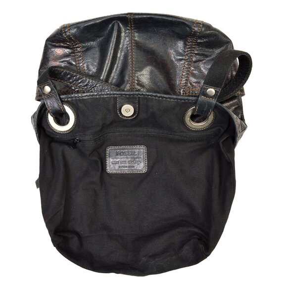 Fossil Black Leather Shoulder Bag - Picture 2 of 14